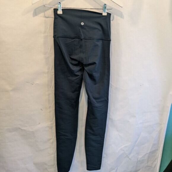 LULULEMON Wunder Under Pant (Hi-Rise) (Tech Mesh 31 ) Submarine size 4 in EUC - Picture 7 of 10